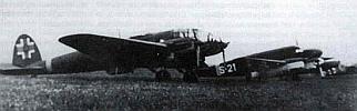 C-445 S-21, HE-111H-10 (v.č.5313 alebo 5468), a FI-156C-3 (v.č.8015 a Bf-109)