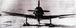 Ki-84-I testovaný s lyžovým podvozkom v zime 1943/44