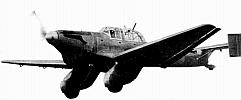 Ju-87 V-1 prvy prorotyp s dvojitou zvislou chvostovou plochou