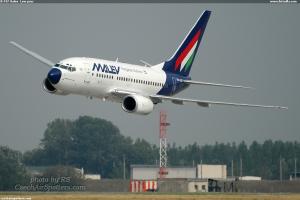 B-737 Malev  Low pass