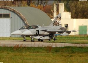 Jas-39C Gripen 9237 tygr v akci