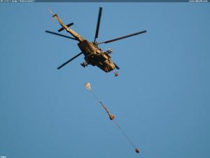 Mi-171Š + dvaja "dobrovoľníci"